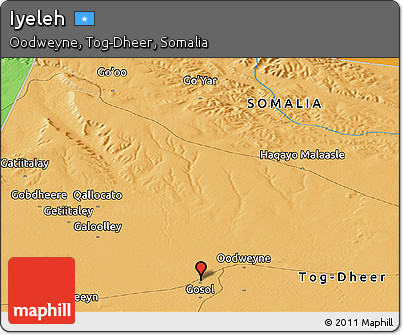 Political Panoramic Map of Iyeleh