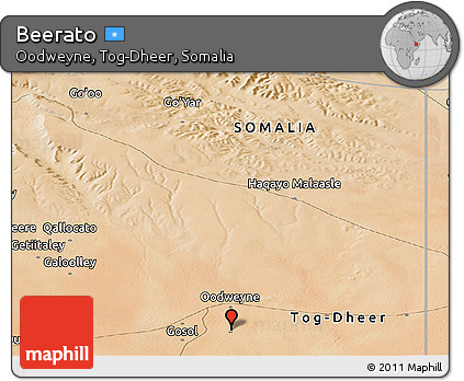 Satellite Panoramic Map of Beerato