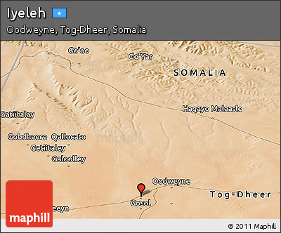 Satellite Panoramic Map of Iyeleh