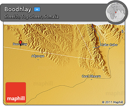 Physical 3D Map of Boodhlay