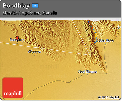Physical 3D Map of Boodhlay