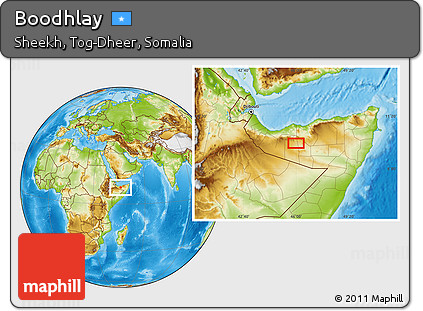 Physical Location Map of Boodhlay