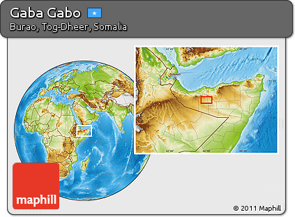 Physical Location Map of Gaba Gabo