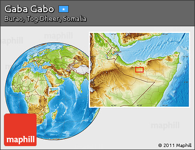 Physical Location Map of Gaba Gabo