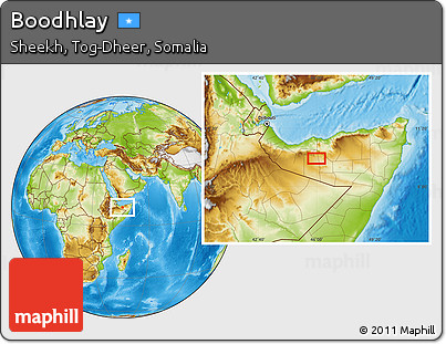 Physical Location Map of Boodhlay