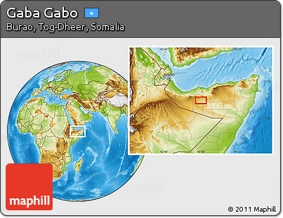 Physical Location Map of Gaba Gabo