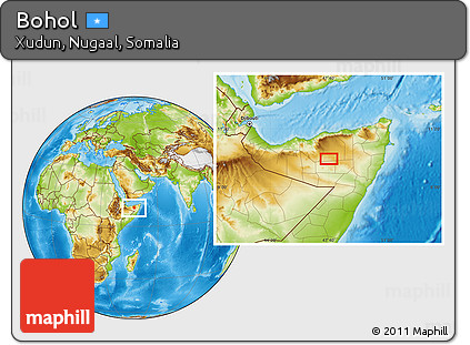 Physical Location Map of Bohol