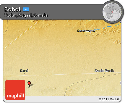 Physical Panoramic Map of Bohol