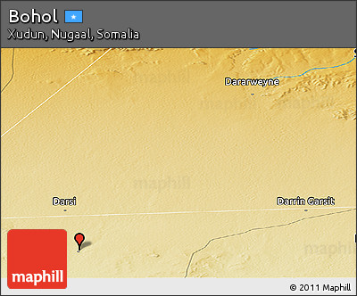 Physical Panoramic Map of Bohol