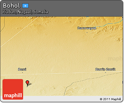 Physical Panoramic Map of Bohol