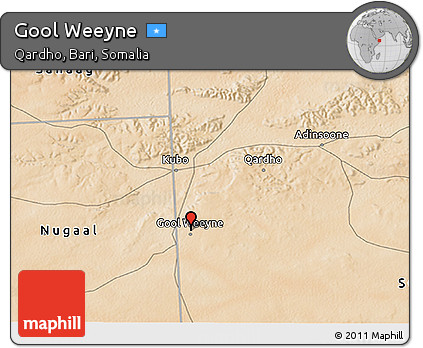 Satellite 3D Map of Gool Weeyne