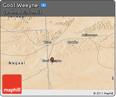 Satellite 3D Map of Gool Weeyne