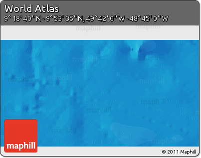 Political 3D Map of the Area around 9° 36' 8" N, 49° 13' 30" W