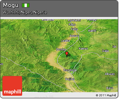 Satellite Panoramic Map of Mogu