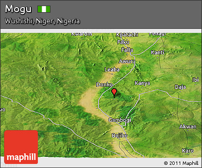 Satellite Panoramic Map of Mogu