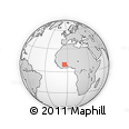 Outline Map of Kafolo, rectangular outline