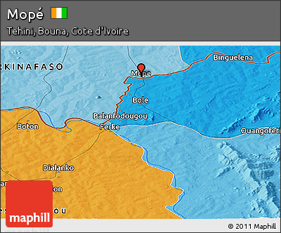 Political Panoramic Map of Mopé