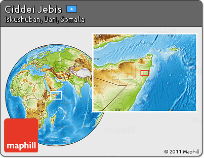 Physical Location Map of Ciddei Jebis