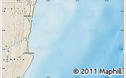 Shaded Relief Map of the area around 9° 36' 8" N, 51° 4' 30" E
