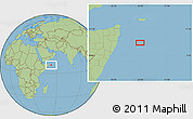 Savanna Style Location Map of the area around 9° 36' 8" N, 53° 37' 30" E