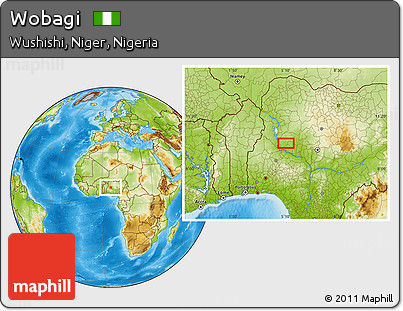 Physical Location Map of Wobagi