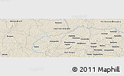 Shaded Relief Panoramic Map of Bafimé