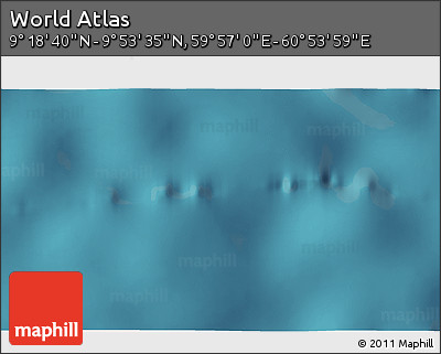 Satellite 3D Map of the Area around 9° 36' 8" N, 60° 25' 29" E