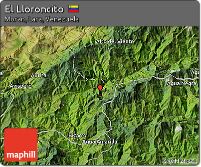 Satellite 3D Map of El Lloroncito