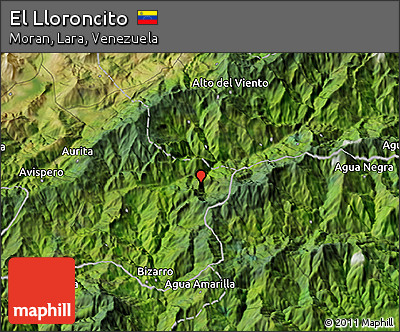 Satellite 3D Map of El Lloroncito