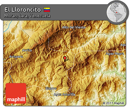 Physical Map of El Lloroncito