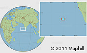 Savanna Style Location Map of the area around 9° 36' 8" N, 70° 37' 30" E