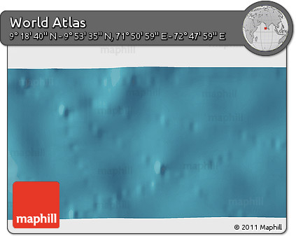 Satellite 3D Map of the Area around 9° 36' 8" N, 72° 19' 29" E