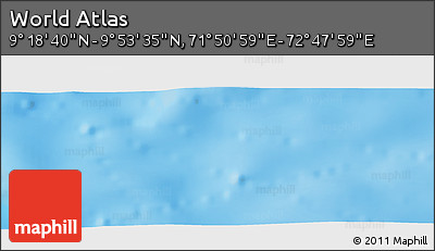 Physical Panoramic Map of the Area around 9° 36' 8" N, 72° 19' 29" E
