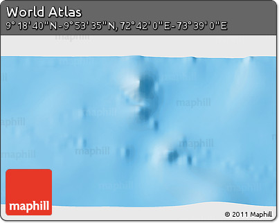 Physical 3D Map of the Area around 9° 36' 8" N, 73° 10' 30" E
