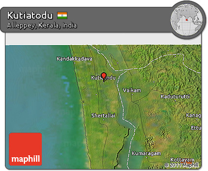 Satellite 3D Map of Kutiatodu