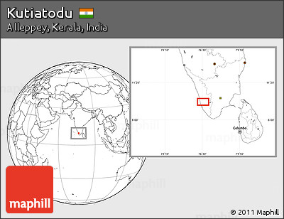 Blank Location Map of Kutiatodu