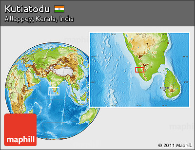 Physical Location Map of Kutiatodu