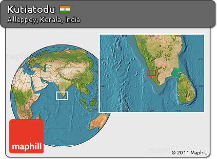 Satellite Location Map of Kutiatodu