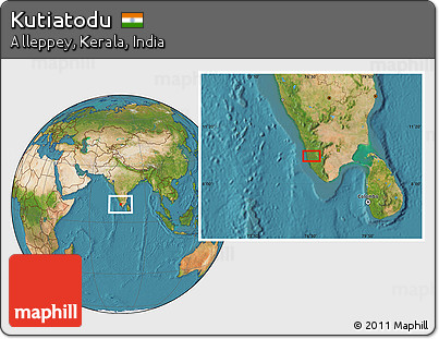 Satellite Location Map of Kutiatodu
