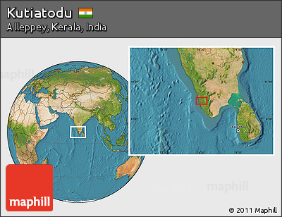 Satellite Location Map of Kutiatodu