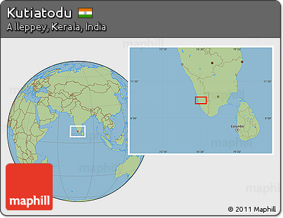Savanna Style Location Map of Kutiatodu