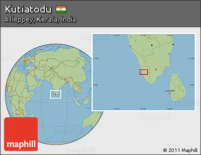 Savanna Style Location Map of Kutiatodu