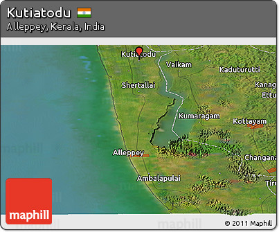 Satellite Panoramic Map of Kutiatodu