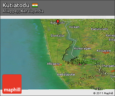 Satellite Panoramic Map of Kutiatodu