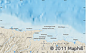 Shaded Relief Map of the area around 9° 36' 8" N, 78° 58' 29" W