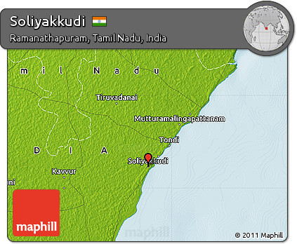 Physical Map of Soliyakkudi