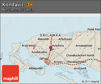 Shaded Relief 3D Map of Kondavil