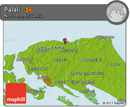 Physical Map of Palali