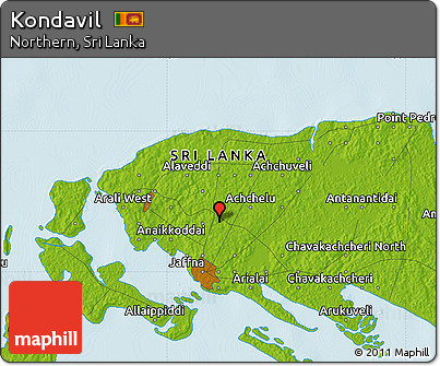 Physical Map of Kondavil