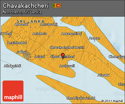 Political Map of Chavakachcheri